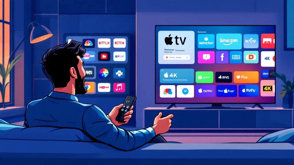 iptv for apple tv streaming 4k channels on screen