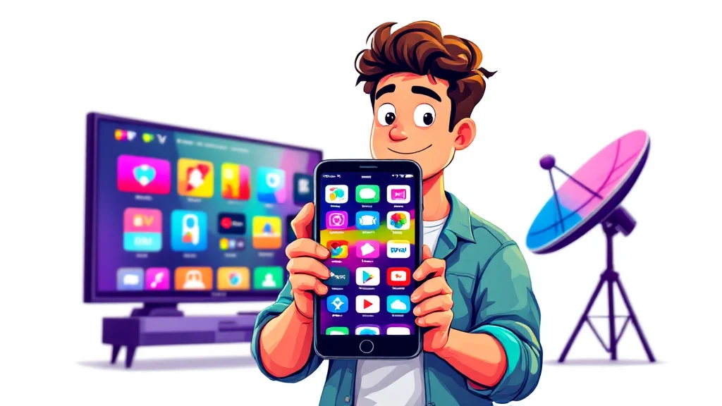 best iptv for iphone showing 4k channel list on screen