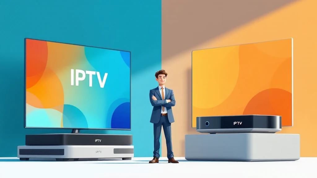iptv vs cable comparison showing premium streaming advantages