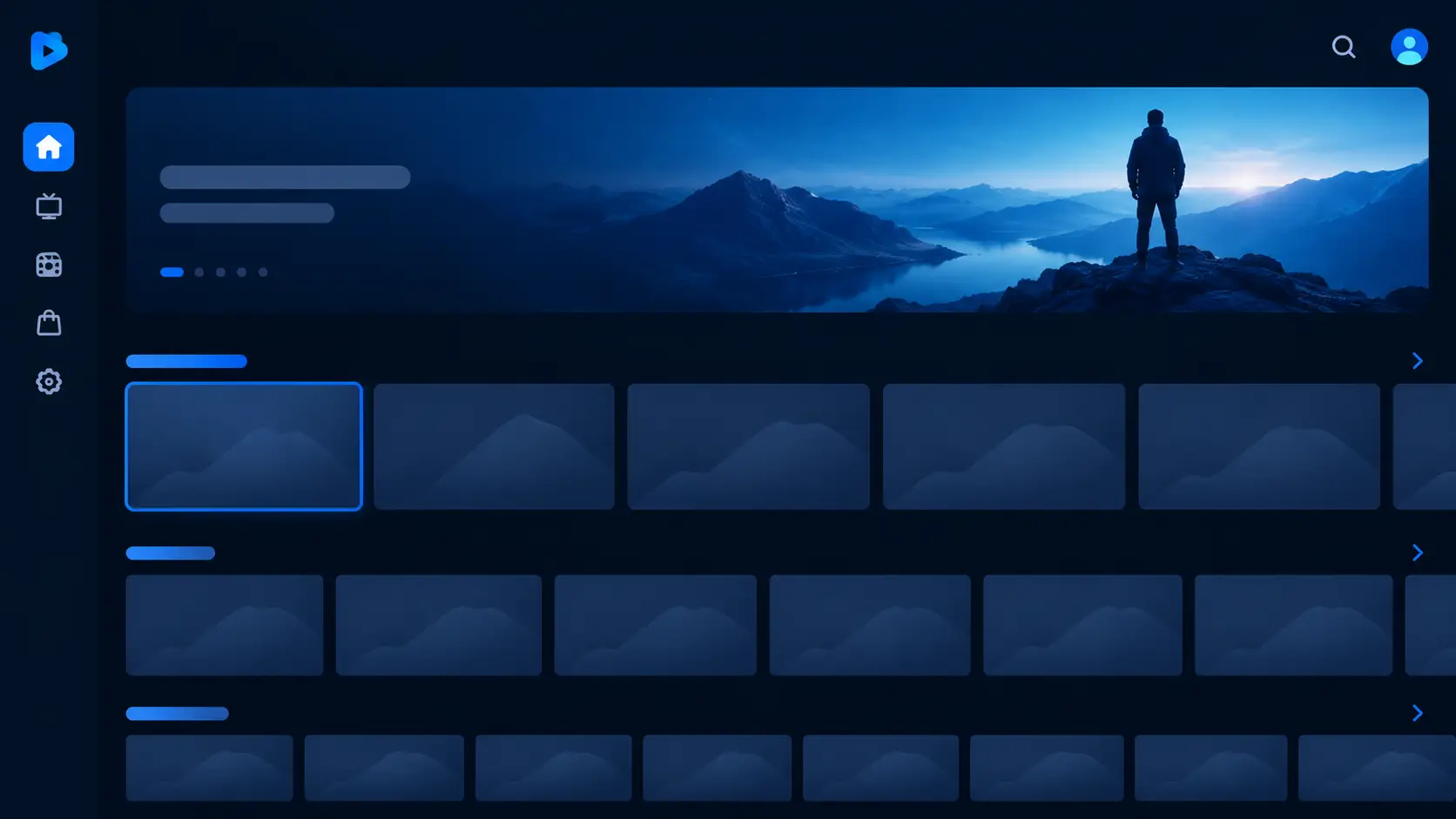 Personalised channel guide on the iptvconfig home screen