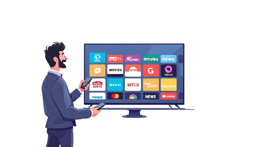 12-month iptv subscription with 250000 premium channels displayed on screen