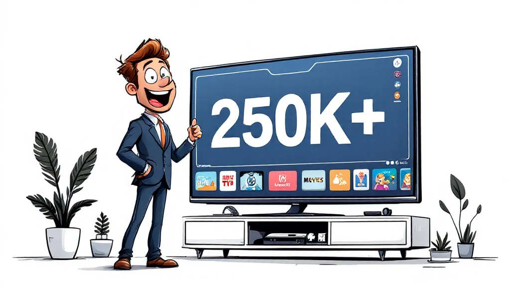 premium IPTV service streaming 250000 channels in 4K Ultra HD